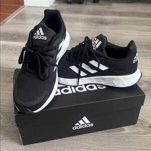 Adidas Black and White Athletic Sneakers